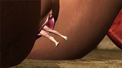 A killer dame reduces her bf and puts him in her pussy. 3-dimensional VR toon hentai video game  Virt a friend hentai cartoon