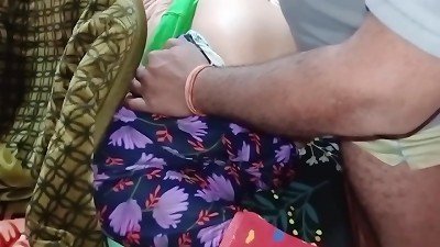 Bhabhi was lying on the bed, brother-in-law porked her from behind
