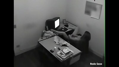 boss installed camera and caught the naughty secretary!