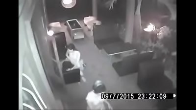 Thai couple Caught On CCTV fucking Outdoors