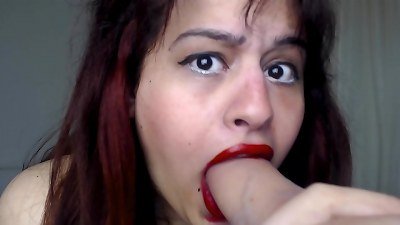 deepthroat MY man sausage kinky hoe !