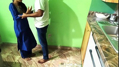 Indian Maid daughter ravaging in Kitchen