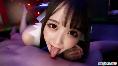 The finest of Ria Kurumi in Hestia cosplay