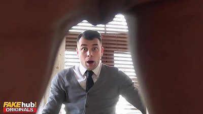 FAKEhub - kinky Step mummy seduces school stud step sonny in front of fresh husband and lures him to bath hump having numerous climaxes on his puny jizz-shotgun