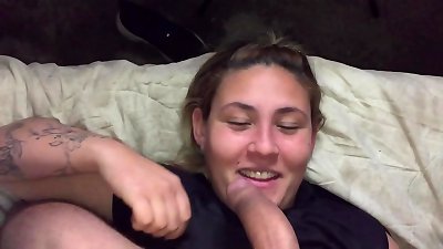 Partying Latina gargles massive manhood