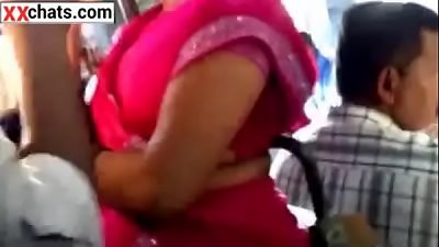 scorching bhabhi caressed in bus visit -xxchats&period;com for more