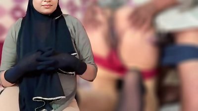 Stepsister's Muslim friend Reshma wet labia pummeled by my ebony big salami