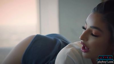 Playboy5.com - petite latina stunner Emily Willis promotes american Football by getting bare