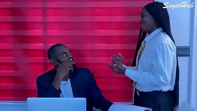 He pummel me with his meaty fat stiffy at work