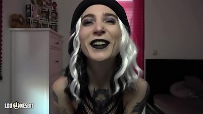 Used as a male bitch in a homo parking spot (German) Lou Nesbit, Lia Louise