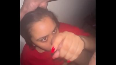 VERONICA FACE ravage hefty dark-hued knob facial cumshot