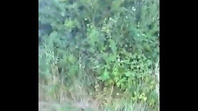 ambidextrous crossdresser takes his very first public walk dressed up like a female and when he spotted someone coming he was going to walk right past them but ended up running off instead