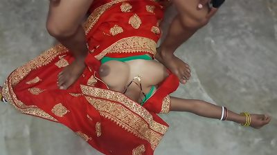 Indian newly married sumptuous Housewife Suhaagraat at home