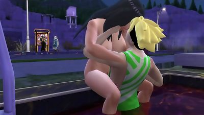 Boruto porn Cap 2 Boruto went to the pool with hinata to help her swim hinata seduces her own son gives him oral hump she ends up drilling him in and out of the pool