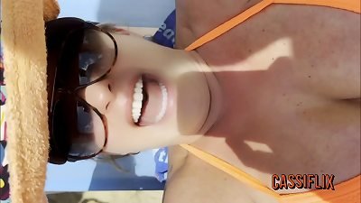 I love teasing on the beach and seeing my man so horny.