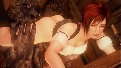 little red riding hood drilled by a wolf