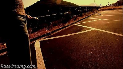 trouser snake showcase - A girl caught me jerking off on the street and help me jism - MissCreamy