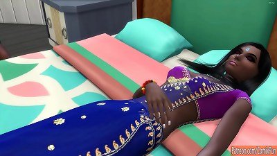 brother visits his sister during the night and lies next to her in sofa giving oral hump and then gets penetrated - Indian family lovemaking