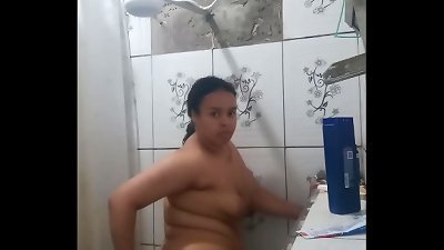 WASHING MY snatch AND MOVING hard IN THE shower