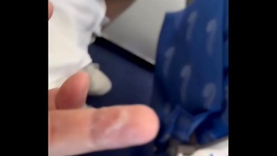 Hooking Up A Pretty Girl's vag On A plane