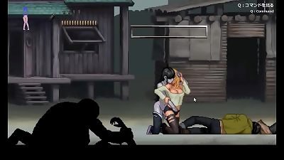 super-cute blonde has hookup with zombie stud in softcore hentai gameplay