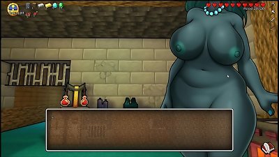 HornyCraft [Minecraft Parody manga porn game PornPlay ] Ep.25 the creeper doll is so stunning in her red micro bikini