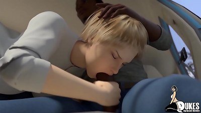 My hottest buddies mother deepthroated my trunk in my car.