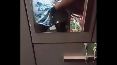 horny believer gripping his church brother's trunk