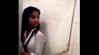 Indian gal Archana doing fingering in bathroom