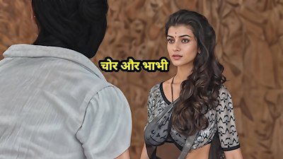 The Criminal Caught the Desi Bhabhi frigging Her cunt and Then pounded Her