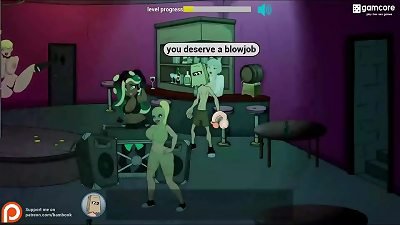 Fuckerman - anal penetrate escort in Club shower - 2D animation Animated pornography