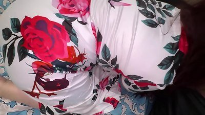 It was cold outside, and the stepson invited his stepmom into the mansion to super hot her up.