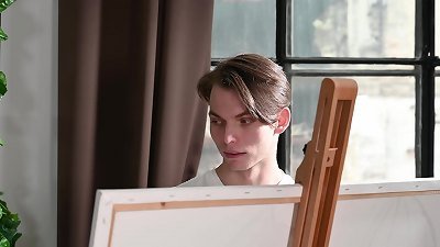 bitchy dark-haired Sara Diamante seduces Artist Into penetrating Her ass GP2824