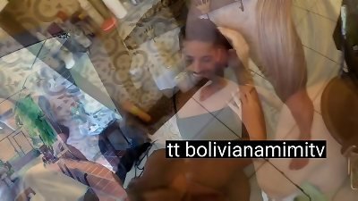 My hubby made a haircut and I pay to the barber with my donk