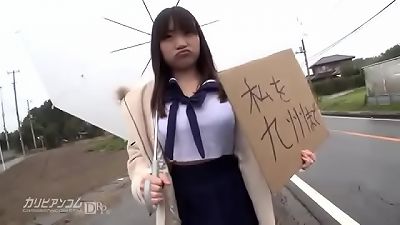 Japanesse cutie gets drilled by her husband