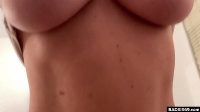 naughty stepbrother penetrates his sleeping sista