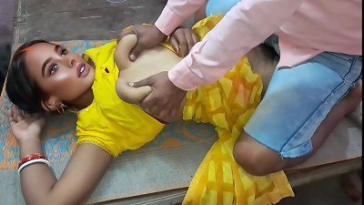 steamy threesome sex with milf bhabhi and her village stepsister