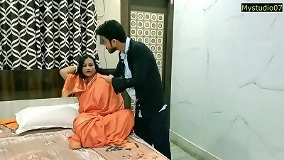Desi mom in law pummeled by daughter husband! Viral jobordosti lovemaking with audio
