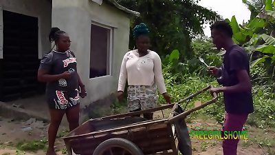 iron condemn dude plow two sisters inside their compound, outdoor.