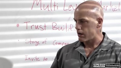 cheating milf nailed by office janitor