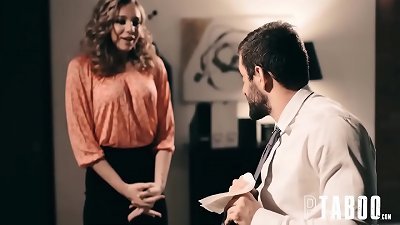 Office chief Tricks Tiffany Watson drilling Him for PROMOTION