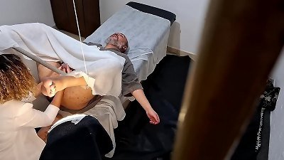 He went to the physician to have his prostate examined, but the doctor stuck the belt cock in his ass.