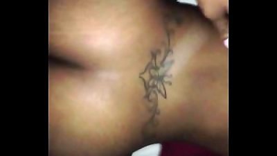 youthful black lady with plump butt screwed from the back