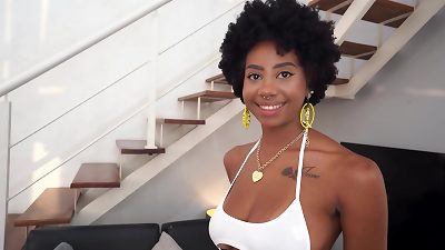 perfect boob ebony, Ana Susage gets her bootie & throat pounded by white enormous pipe (Anal, 0% pussy, deep throat, spit, rim, IR -BW/WM) OB382