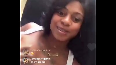 Instagram live nip slip three