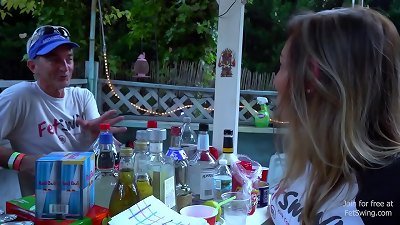 largest ball-sac IN THE WORLD - enormous sack Chris Visits the love Shack