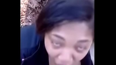 sister giving me head while walking with her to the store