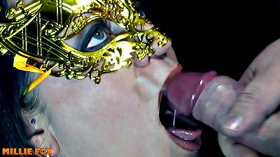 inexperienced milf guzzled Her biggest stream Of baby batter (Thick and White) Ever - Millie Fox