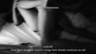 endowed friend slurping my steaming wifey yelling and the lil' corn filming