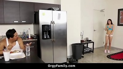 Step daughter is superb at pleasing her stepfather